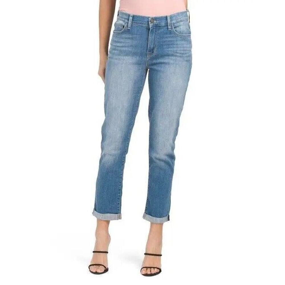 Hudson Natalie Mid-Rise Slim Boyfriend Crop Jeans Womens Size 26 Denim Stretch